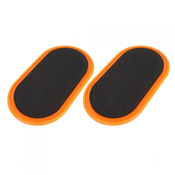 Uxcell Exercise Core Sliders, Oval Glider Discs with Feet Covers, Dual  Sided, Home Gym, Orange 