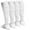 White 2 Pairs, variant on Football Socks 2 Pack, Extra Long Padded Athletic Socks for Men & Women