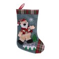 thumbnail image 1 of Billuyoard Medias de Navidad 3D Bear Elk Dancing Doll Calcetines Chimenea Colgante Colgante Gran capacidad Candy Goodie Bag Party Navided Kits de decoración para fiestas Llevar Billuyoard HA068970-02, 1 of 6