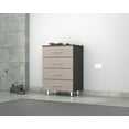 thumbnail image 2 of Inval Maestrik Locking Laminate 4-Drawer Garage Cabinet, Taupe & Dark Gray, 2 of 13