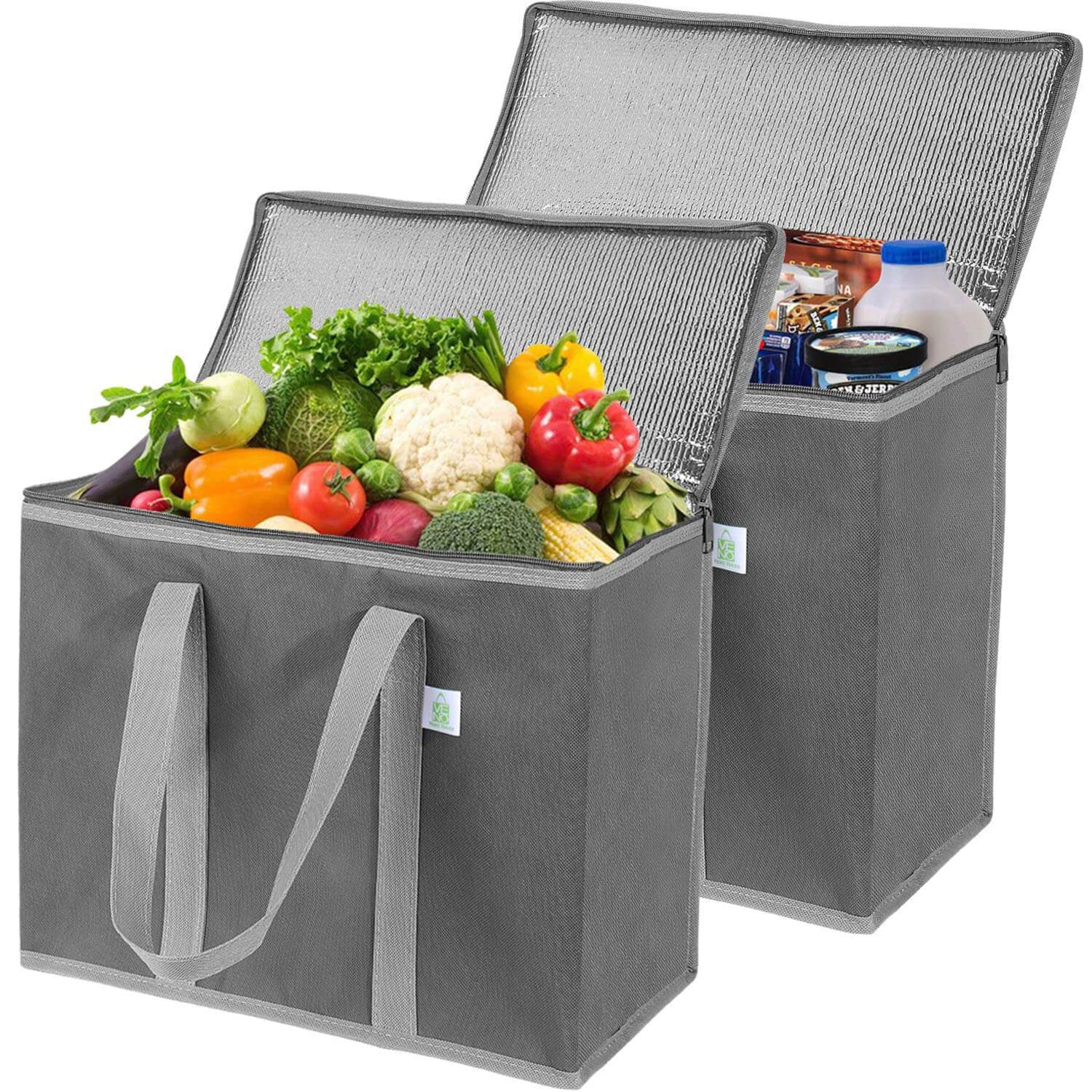 Insulated Reusable Grocery Bag, Durable, Collapsible, Eco-Friendly