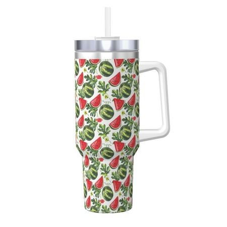 

Ocsxa Watermelons Print 40oz Stainless Steel Vacuum Insulated Tumbler Car Cup Coffee Mug with Spillproof Lid Keep Your Drink Hot or Cold on the Go