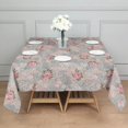 thumbnail image 3 of Pioneer Flower Floral Print Pattern Square Tablecloth, Waterproof Wipeable Spillproof Washable Table Cover for Home Kitchen Party Decor, 60"x60", 3 of 6