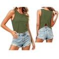 thumbnail image 2 of Sleeveless Tops for Women, Open Back Criss Cross Fashion Tank Tops, Trendy Workout Casual Outdoor Undershirts, 2 of 6