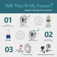 thumbnail image 2 of Replacement for Delta 13/14 Series Shower Trim Kit, Shower Cover Plate with Handle (Valve& Catridge Not Inclued) (1, Chrome), 2 of 7