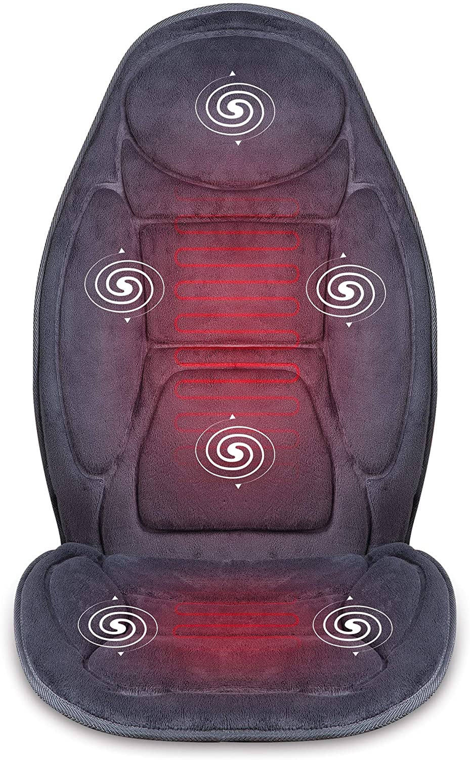 Snailax Vibration Massage Seat Cushion With Heat 6 Vibrating Motors And 3 Therapy Heating Pad