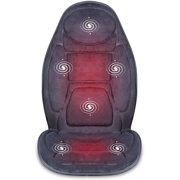 Angle View: SNAILAX Vibration Massage Seat Cushion with Heat 6 Vibrating Motors and 3 Therapy Heating Pad, Back Massager, Massage Chair Pad for Home Office Car use