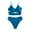 Blue, variant on asdoklhq Plus Size Swimsuit Clearance Under $10,Women's Bikini High Waisted Tummy Control Two Piece Swimsuit Swimwear Tankini