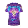 thumbnail image 2 of Daiia Elephant in Tribal Style Mens Baseball Jersey Button Down Shirts Short Sleeve Sports Uniforms-XX-Large, 2 of 9