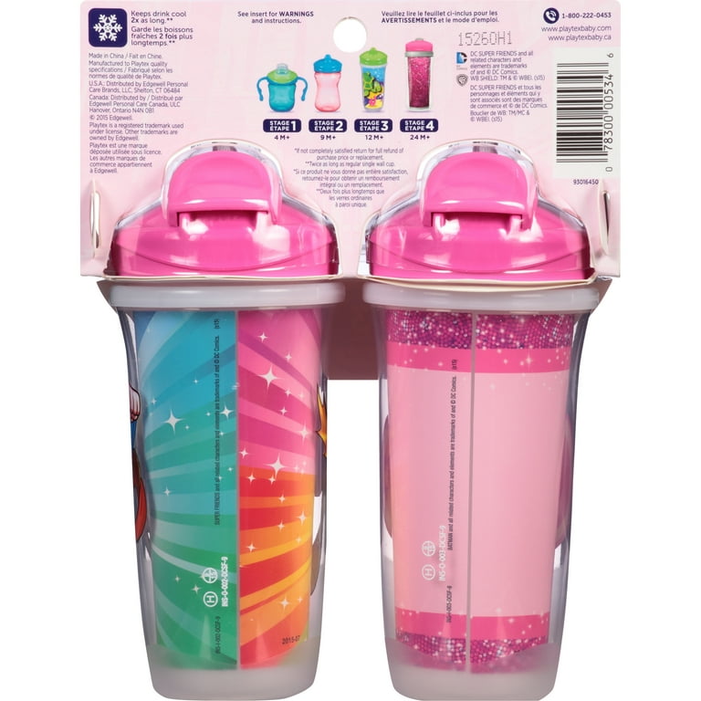 Playtex Sipsters Stage 3 Milk and Water Spill-Proof, Leak-Proof,  Break-Proof Insulated Toddler Straw…See more Playtex Sipsters Stage 3 Milk  and Water