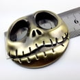 thumbnail image 2 of Halloween Car Sticker Metal Skeleton Head Scary Car Emblem Sticker Car Decal, 2 of 10