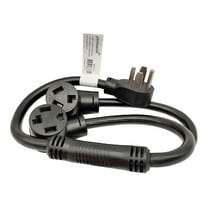 886610 Dryer Splitter, NEMA 14-30 Male Plug to 14-30 ＆ 10-30 Female Receptacle, Dryer 4-Prong 30 AMP Y Adapter Cord