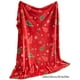 thumbnail image 3 of Manta de franela navideña estampada para dormitorio, sofá o siesta., 3 of 6