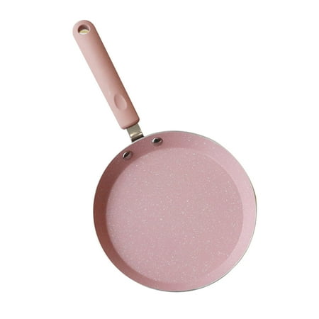 

Aluminum Non-stick Pan Practical Frying Pan Useful Omelette Pancake Pan Kitchen Gadget for Home Restaurant (10 Inch Pink)
