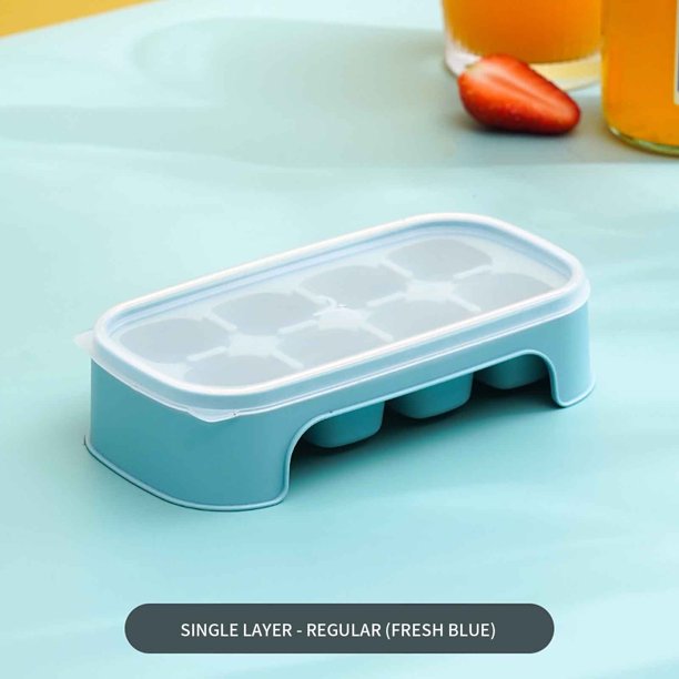 AIEOTT Homemade Ice Maker Ice Box With Lid Plastic Home Ice Maker Ice