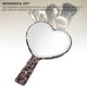thumbnail image 4 of Mirror de Mano de Dhinestone, Deslumbrante Lindo Espejo de Corazón de Diamantes de Diablo de Diamantes de Diablo., 4 of 7