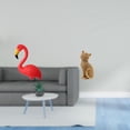 thumbnail image 2 of Figura decorativa de jardín con forma de gato flamenco, ideal para fiestas. Estatua coleccionable de animal para escritorio, entrada, estantería, sala, 2 of 8
