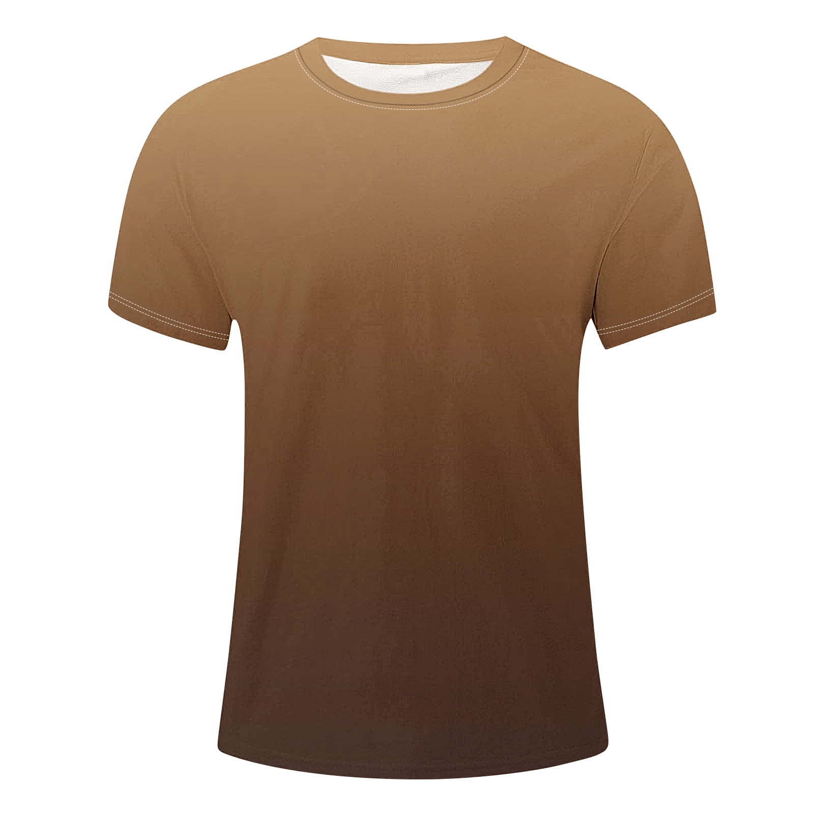 Men's Summer Tops under $5 Short Sleeved Round Neck Casual