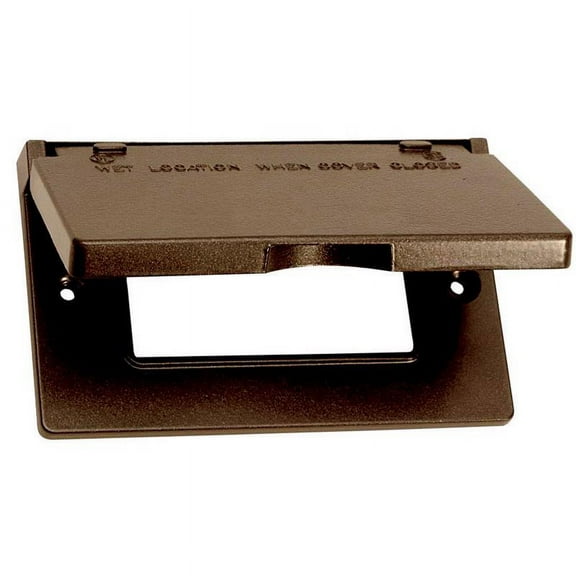 Sigma 14249BR Bronze 1 Gang Horizontal GFCI Cover