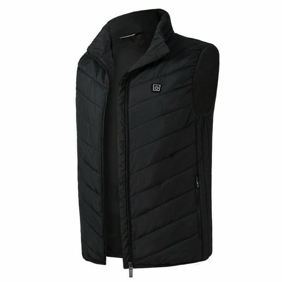 Men Women Electric Vest Heated Cloth Jacket USB Warm Up Heating Pad Body Warmer.-2XL