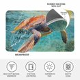thumbnail image 4 of Sea Turtle Doormat Outdoor Entrance 20"x31.5", Coastal Nautical Ocean Summer Beach Absorb Moisture Dirt Door Mats, Non-Slip Rubber Backing Floor Mats Indoor, Low-Profile Front Door Rugs, 4 of 9