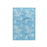 3dRose, Floating White Snowflakes Against A Light Blue Background, 15x22 Hand Towel