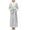 Silver-B, variant on Womens Plush Bathrobe Warm Fleece Soft Long Robe Fuzzy Full Length Gown Shower for Women XL Silver