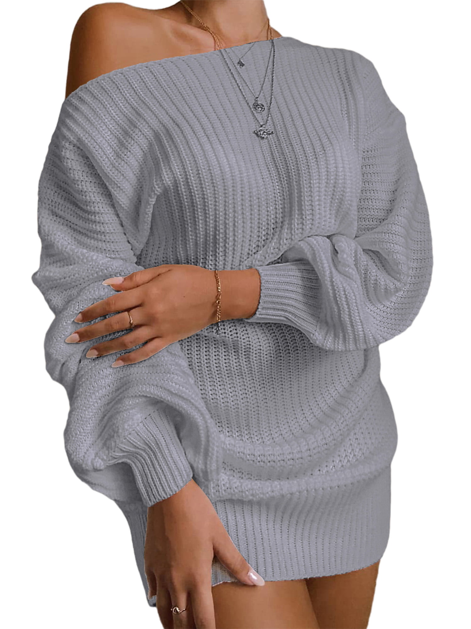 ZANZEA Women Casual Loose Long Sleeve Jumpers Tops Baggy V Neck Pullover Blouse Tunic Sweatshirt Mini Dress