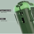thumbnail image 3 of Ventilador de cintura portátil, mini ventilador de 4000 mah con clip, hasta 20 horas de tiempo de trabajo, ventilador de cinturón personal, ventilador de cuello recargable con pilas, ventilador de cu, 3 of 5