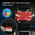 thumbnail image 4 of iTouchless SoftStep 13.2 Gal Stainless Steel Slim Step Kitchen Trash Can with Odor Filter, 4 of 7