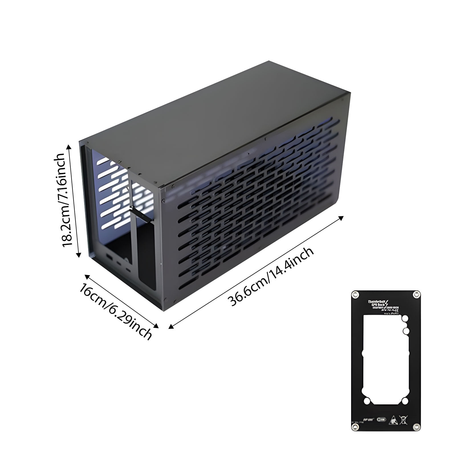 1Set TH3P4G3 Metal Housing Box Gaming GPU Expansion Case with Bracket Enhancing Graphics Capabilities