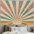 thumbnail image 2 of PRATYUS Boho Sun Tapestry Wall Hanging, Retro 70s Abstract Rainbow Aesthetic Sunrise Vintage Tapestries for Bedroom Living Room  Painting, 2 of 6