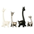 thumbnail image 4 of Figuras de jirafa Estatua de jirafa de cerámica Decoración de mesa Centro de mesa Moderno Creativo para escritorio Oficina Estantería Decoración de do 4 piezas, 4 of 8