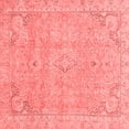 thumbnail image 1 of Ahgly Company Machine Washable Indoor Square Abstract Red Modern Area Rugs, 3' Square, 1 of 4