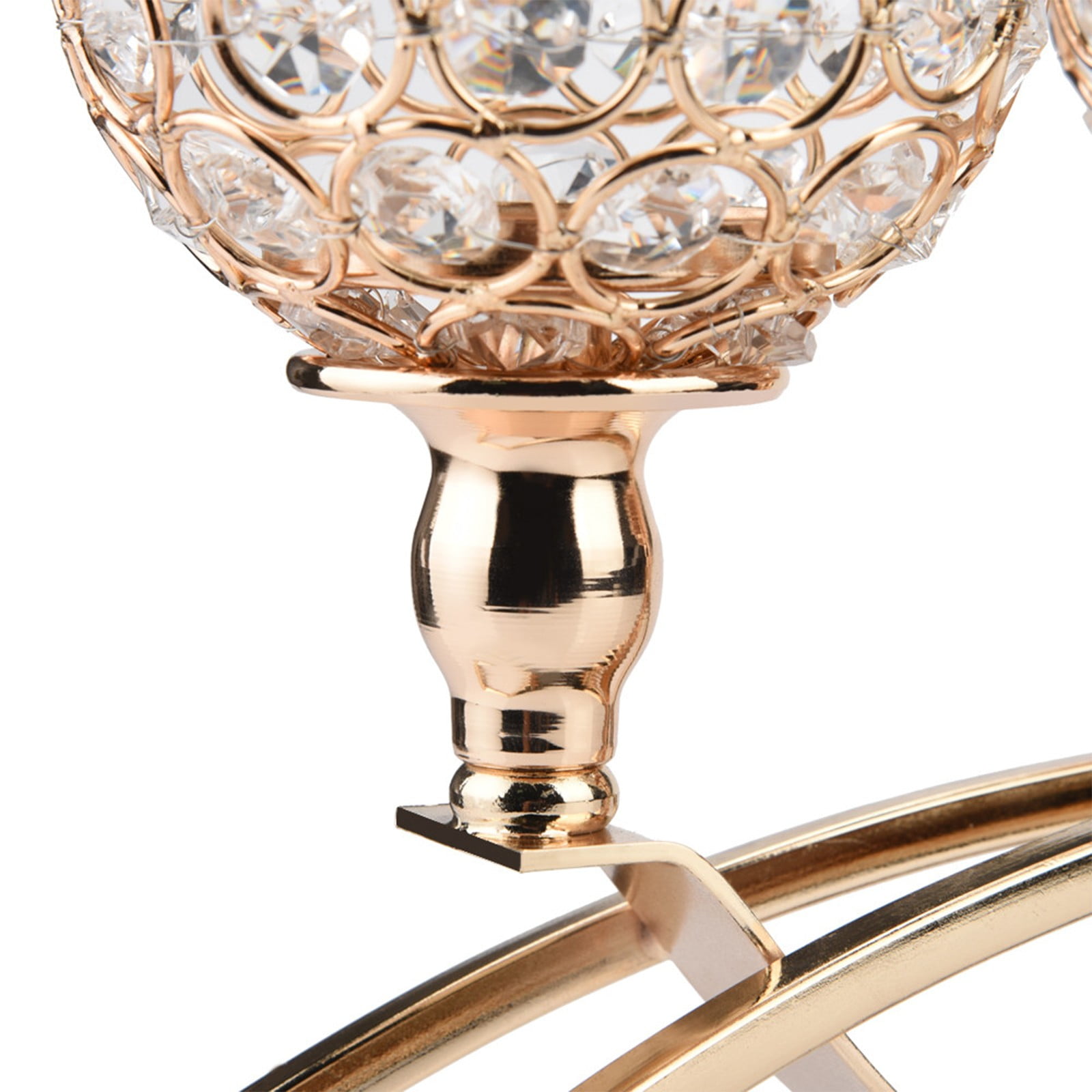 Floleo Crystal Candle Holders 3 Wick Gold Centerpiece Table Decorations For Dining Room Living Room Bling Votive Tealight Candle Holder Coffee Dining Table Centerpiece Decor Christmas Decorations