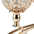 thumbnail image 4 of Candelabro de Cristal de 16 Pulgadas onlyliua en Arco de Hierro Decoración para Bodas Fiestas y Eventos, 4 of 7