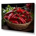 thumbnail image 2 of Designart "Assortment Of Chili Peppers IV" Vegetables Wall Decor, 2 of 7
