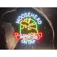 thumbnail image 3 of Queen Sense 24"x20" Moose Head Mooseheads Lager Beer Deer Imported On Tap LED Sign Light Neon Signs With Dimmer Party Home Wall Decor Lights W124MLBIOT-XLED, 3 of 4
