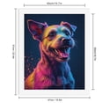 thumbnail image 2 of Paint by Numbers Kit for Adults, Rainbow Dog Portrait Vibrant Art Paint by Numbers, Easy Paint by Numbers Kit for Adults Beginner, DIY Adult Paint by Number Kits on Canvas, 12x16in Home Decor, 2 of 7