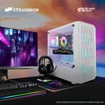 thumbnail image 2 of STGAubron Gaming PC Computer Desktop, AMD Ryzen 5 2600G up to 3.9G, GeForce RTX 3050 6G, 16G DDR4, 1T SSD, WiFi 6, BT 5.2, RGB Fan x4, Windows 11 Home, 2 of 5