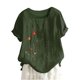 thumbnail image 1 of Camisas de Manga Corta para las Mujeres Blusa Suelta de Impresión de Flores de Verano, Camisa para el Hogar Y el Uso Diario, 1 of 5