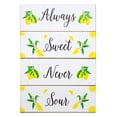thumbnail image 6 of JennyGems Lemon Decor, Lemon Themed Signs, Always Sweet Never Sour, 4pc Mini Wood Block Set, Lemon Kitchen Decor, Tiered Tray Decor, 6 of 11