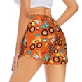 thumbnail image 2 of Uemuo Monster Truck,Truck Cartoon Pattern Women's Athletic Shorts High Waisted Running Shorts with Liner Pockets Gym Elastic Workout Shorts-Medium, 2 of 9