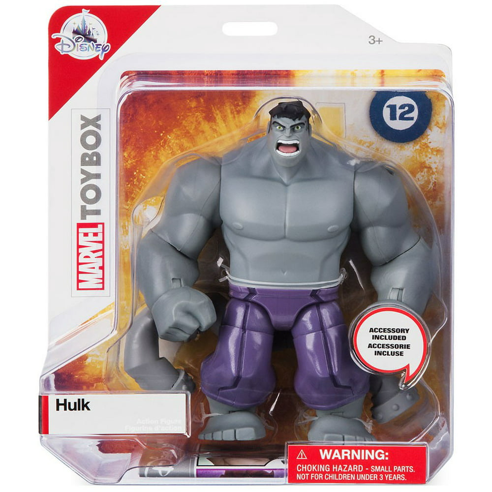 Disney Marvel Hulk Gray Action Figure Toybox New with Box