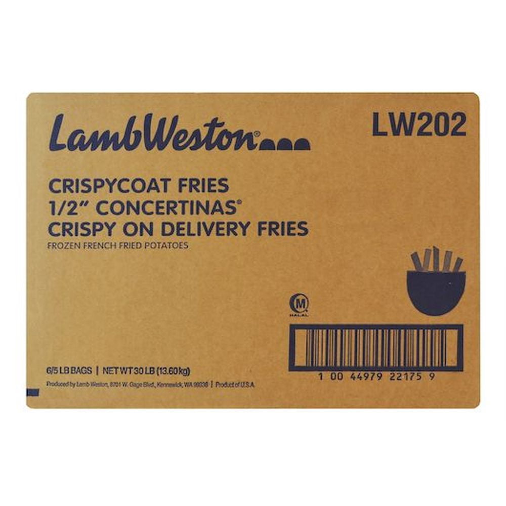 Crispy Coat Concertina French Fried Potato, 5 Pound -- 6 per case.