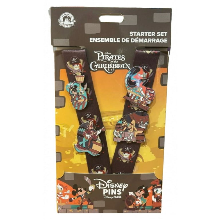 Disney Parks Mickey Pirates of Caribbean Pin Trading Starter Set