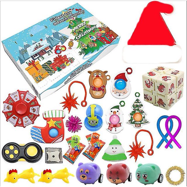 Christmas Advent Calendar Gift Fidget Toys Stress Relief Fidget Toy Blind Box Kids