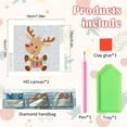 thumbnail image 3 of Diamond Painting Kit, Fawn 5D Diamond Painting Starter Set, Easy and Fun DIY Craft Kit, Ideal for Beginners' Creative Art Activities 7.09 x 7.09 in, 3 of 8