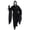 Black-2, variant on 2026 Halloween Costu-me Unisex Adult Horror Fleece Hooded Onesie Oversized Zipper Loungewear Jumpsuit