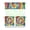 Multicolor, variant on Tropical Sunset Palm Tree Kitchen Curtains 3-Pack - Boho Coastal Tier & Valance Set with Rod Pocket (54x18" + 2x27.5x24") Beachy Semi-Sheer Window Treatments